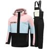 pvucpot Tuta Da Sci Donna Giacca da Sci e Pantaloni Set Caldo Set di giacca da neve e pantaloni, impermeabile, antivento, da donna