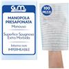 G.M. DISTRIBUZIONE 100 Manopole Saponate Monouso di Alta Qualità, con Soffice Spugna Esterna, Guanti Saponati Monouso Delicatamente Profumati, Senza Risciacquo, Spugne per Anziani Monouso
