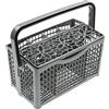 vhbw cestello universale per posate per il vano inferiore di lavastoviglie di Miele, Bosch, Siemens - 23 x 13cm, divisibile, decorazione floreale