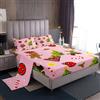 Homewish Set di lenzuola con motivo albero di Natale, per ragazzi, ragazze, bambini, felice, anno nuovo, Natale, lenzuolo, regali di Babbo Natale, rosa