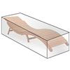 WOLTU Copertura Protettiva per Sedie, Sdraio da Esterno in PE, Copertura per Mobili da Giardino 218x77x55 cm Telo Anti-UV Impermeabile Resistente allo Strappo