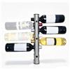 HERCHR 8 Porta Bottiglie Vino, Portabottiglie per vino rosso verticale a parete in acciaio inossidabile, elegante Supporto per vino impilabile, portabottiglie Multi Sezione Espositore di Arte Moderna