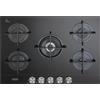 DeLonghi De'Longhi NSL 575 NC piano cottura Nero Da incasso 75 cm Gas 5 Fornello(i) GARANZIA ITALIA