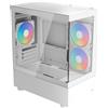 Aerocool Case Aerocool Viewport Mini V2 ARGB Mini Tower 2x vetro temperato Bianco [ACCM-ES09133.21]