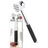 IPEA Batticarne in Accaio Inox con Impugnatura Comfort in Gomma - 22,5 cm - Batti Carne doppia Faccia per Schiacciare Carne, Hamburger, Cotolette, Bistecche, Pollo - Martello da Cucina Antiaderente