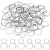 PATIKIL 0,63x0,39 Ganci per Lampadari Cristalli, Accessori per Lampade in Cristallo 50Pz Clip per Cristalli per Fissare Parti di Cristallo, Sostituzioni per Lampadari, Argento