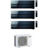 Mitsubishi CONDIZIONATORE MITSUBISHI KIRIGAMINE STYLE WI-FI MSZ-LN R-32 NERO TRIAL SPLIT 9000+9000+9000 BTU A++ MXZ-3F68VF4