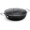 BARAZZONI SPA TEGAME CON COPERCHIO 32CM BLACK TITAN