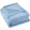 CelinaTex Montreal Coperta soffice Microfibra Coperta Pile Coral 150 x 200 cm Azzurro