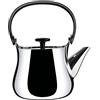 Alessi Cha NF01 - Teiera a Induzione di Design in Acciaio Inossidabile 18/10 e Resina Termoplastica, Lucido