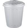 keeeper Pattumiera universale con coperchio chiudibile, Plastica resistente (PP), Pattumiera Mini, 7 L, Mats, Argento