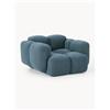 Westwing Collection Poltrona lounge in bouclé Tayla - Blu