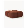 Westwing Collection Poggiapiedi da divano in bouclé Tayla - Terracotta