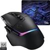 Logitech G G502 X PLUS LIGHTSPEED + G640 SE COMBO - Mouse Gaming RGB wireless e tappetino per gaming in tessuto di grandi dimensioni (460 x 400 x 3 mm) - Nero