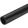 QUARKZMAN Tubo Rigido, Tubo Tondo Rigido in PVC 27,2mm ID 32mm OD 20cm/8 Lunghezza Tubo Flessibile in PVC, Nero Alto impatto per Tubi dell'Acqua, Artigianato, Guaine Cavi