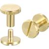 QUARKZMAN 10x8mm Borchie a Rivetto 15 Set Rivetto in Pelle Rivetti Doppio Cappuccio Piedini per Borse per Artigianato Pelle Fai da Te