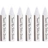 PATIKIL Pennarelli Ritocchi Mobili, 6pz Bastoncini Cera per Stucco per Legno, Pastelli Riparazione Mobili per Graffi, Pavimento Legno, Fori, Tavoli, Bianco