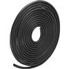 METALLIXITY Schiuma Gomma Meteo Guarnizione Striscia (3mm Diametro x 10m Lunghezza) 1pz, EPDM Gomma Rotondo Sigillo Striscia - per Casa Riparazione, Porta, Nero