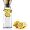 Eva Solo Caraffa da frigorifero con coperchio ribaltabile, vetro borosilicato, acciaio inox, ottone 1L