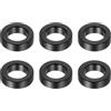 PATIKIL M6 Distanziali in Alluminio, 6pz Distanziali Metallici in Alluminio 6,2mm ID x 10mm OD x 3mm L Distanziatore a Vite in Alluminio Rotondo per Viti 1/4 o M6, Nero