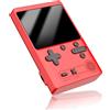 Cuifati Console di Gioco Portatile retrò, Console per Videogiochi Portatile con Schermo a Colori da 3 Pollici con 500 Giochi FC Classici, Batteria Ricaricabile da 800 mAh Supporto Gameboy (Rosso)