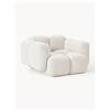 Westwing Collection Poltrona lounge in bouclé Tayla - Bianco