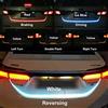 Nslumo, striscia a LED (RGB) per il bagagliaio dell'auto, 12 V, per luci posteriori, luci per il bagagliaio, frecce, 120 cm