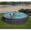 Piscina GRE GRANADA Ø 550 cm - h 1,32 m filtro a sabbia fuori terra rotonda
