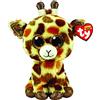 Ty - Peluche - Beanie Boos - Giraffa - Stilts - Giallo e Marrone - Peluche con zampe e occhioni glitter dorati - Il morbido pupazzo con gli occhi grandi scintillanti - 15 Cm - 36394, 2009290