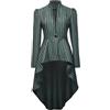 CAMDOM Donna Steampunk Lunga Giacca A Righe Stile Rinascimentale Vittoriano Gotico Blazer Elegante Autunno Inverno Moda Femminile Cappotto Vintage Abbigliamento Stile Alternativo