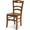 Set di 2 sedie AURELIA in legno massello noce