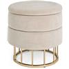 Konte.Design Pouf contenitore PAVLINA beige