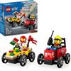 LEGO 60458 PACK VEICOLI DA CORSA PIZZAIOLO CONTRO POMPIERE CITY