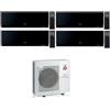 Mitsubishi CONDIZIONATORE MITSUBISHI QUADRI SPLIT KIRIGAMINE ZEN NERO 7000+7000+9000+15000 BTU WIFI INVERTER MXZ-4F72VF4 A++