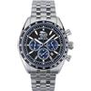 Breil Orologio TW2036 UOMO POLIZIA DI STATO quadrante BI-COLORE GRIGIO movimento CRONOGRAFO QUARZO e BRACCIALE ACCIAIO ARGENTO