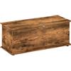 HOMCOM Panca Contenitore Capacità 60 kg per Camera da Letto e Ingresso, in Legno, 100x40x40 cm, Marrone
