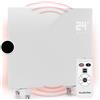Klarstein Stufa Elettrica Basso Consumo, 1000W, Termoconvettore con Rotelle, Portatile, e a Parete con Termostato, per Casa