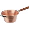 Baldassare Agnelli Pentole Agnelli COCM65M24 Paiolo con Manico in Legno, Rame, 24 cm