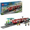 Lego Set di Costruzioni Lego 60423 Downtown Tram and Station Multicolore