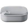 OMADA Design - Contenitore ermetico per Alimenti da 1 L Basso con Coperchio Trasparente - Made in Italy - Linea Pull Box