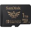 SanDisk (TG. 1TB) SanDisk 1 TB microSDXC Scheda per for Nintendo Switch - Con licenza d