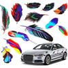 Pwsap Adesivi per Auto, Piuma Decalcomania Dell'autoadesivo Dell'automobile, Decorazioni Auto Vinile Automotive Decorazione Esterna Adesivo Autoadesivo per Porte Finestre Pareti Muro Auto Moto Camper Laptop