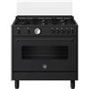 La Germania AMN965ETN Cucina a Gas 5 Fuochi Forno Elettrico con Grill 90x60cm Nero Americana