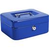 kippen 10333B1 Cassetta Portavalori Blu, Dimensioni: 150X120X80 mm