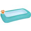 Bestway Piscina Rettangolare Aquababe con Fondo Gonfiabile (165x104x25cm) Art. 51115 - Rettangolare (165x104x25cm)