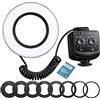 GODOX RING72 Macro Ring Light 5600K LED Luce Ad Anello 8W CRI 96 TLCI 97 con 49mm 52mm 55mm 58mm 62mm 67mm 72mm 77mm Anello Di Adattatore A Lenti