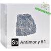 Antimony Metal, Antimony Element Sample, Huge Antimony Acrylic Cube 50mm 99.99%