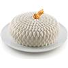 silikomart | Stampo in Silicone per Torta Moderna HONORÉ | Confezione da 1 Stampo per Dolci, Antiaderente, Ø 195 h 70 mm, Volume 1600 ml, 3D Design, Made in Italy