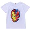 i pass Ragazzo Ragazza T-Shirt con Paillettes, Manica Corta Magica (120, E)