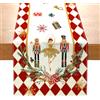 ZJILIXIA Runner Natalizio Da Tavolo,40 X 140 Cm Tovaglia Natalizia in Lino,Tovaglia Di Babbo Natale E Pupazzo Di Neve Alce,Runner Tavola Moderno Natale Decorazioni,Per Feste Di Natale Runner Da Tavola, (B)